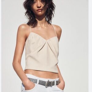 Zara Cream Camisole Top